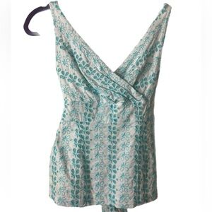 Floral Print Wrap Top